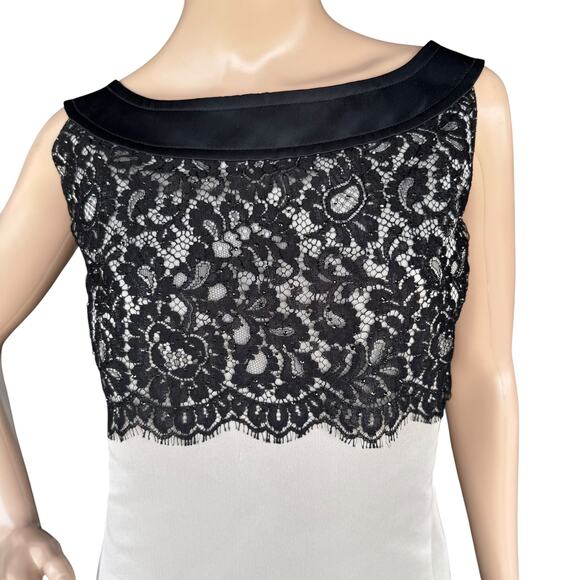 St. John Two-Tone Black & Gray Knit Sheath Dress Sz 14 Designer Evening Cocktail - Picture 4 of 12